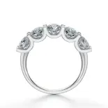 Pierścionek z dużymi diamentami białe złoto SBP_021